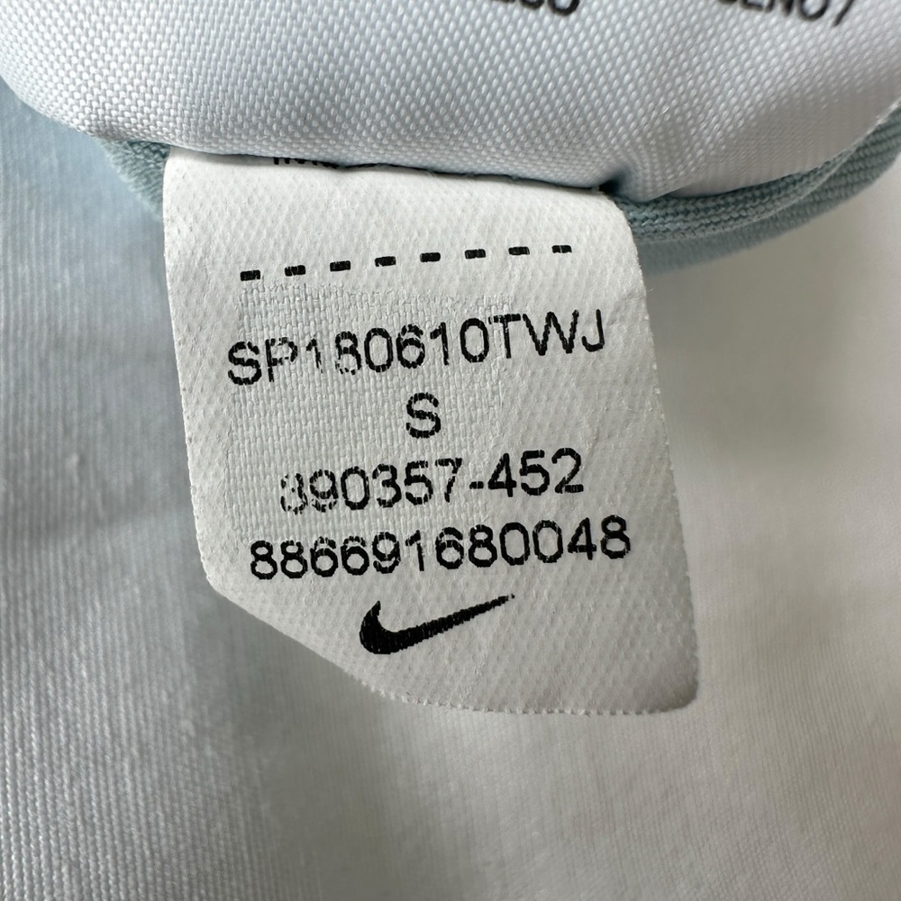 NIKE WOMENS RUNNING DRI-FIT  SHORT SLEEVE TEE CLASSIC SIZE S BABY BLUE - Picture 7 of 15